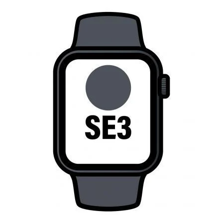 Apple Watch SE 3 GPS + Cellular 40mm Medianoche Caja de Aluminio con Correa Deportiva M/L Apple Watch SE 3 GPS + Cellular 40mm Medianoche Caja de Aluminio con Correa Deportiva M/L